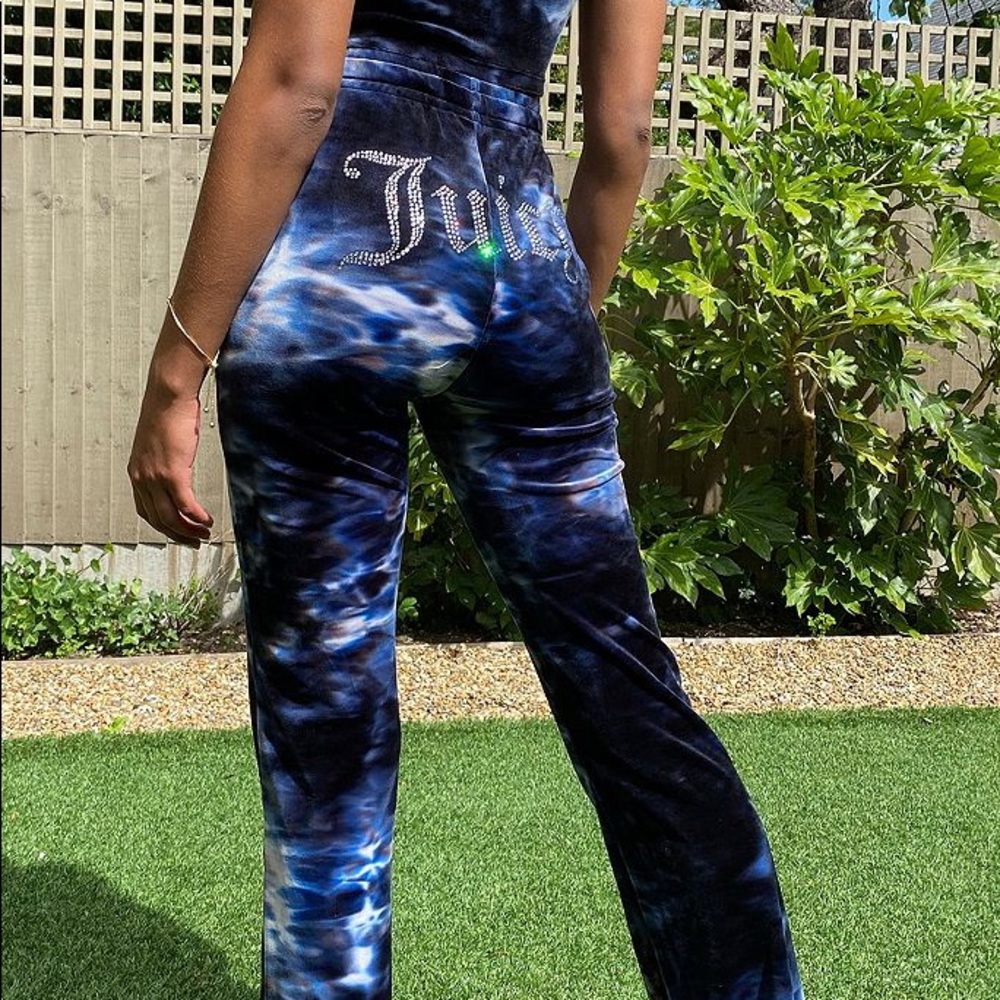 Juicy couture tie-dye velour flare pants EXCLUSIVE